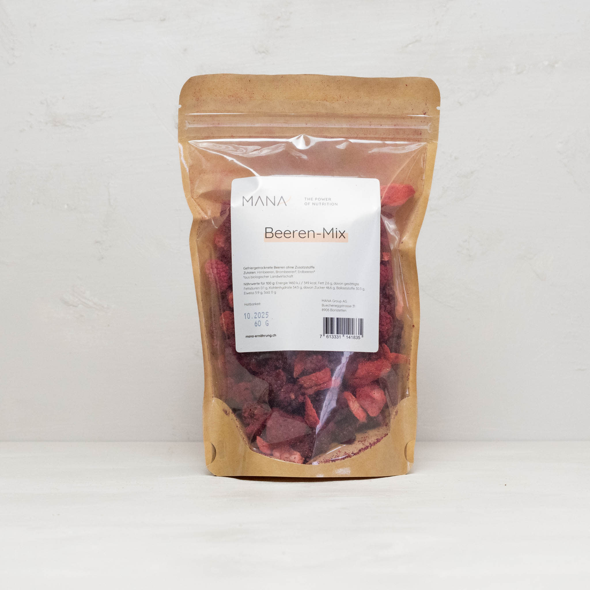 gefriergetrocknetes Beeren Mix im Beutel